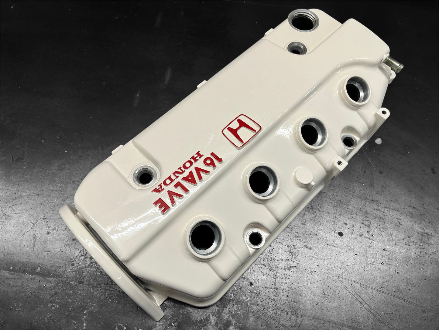 Honda D-Series D15 D16 1988-1995 Civic CRX Si Valve Cover OEM ALMOND WHITE