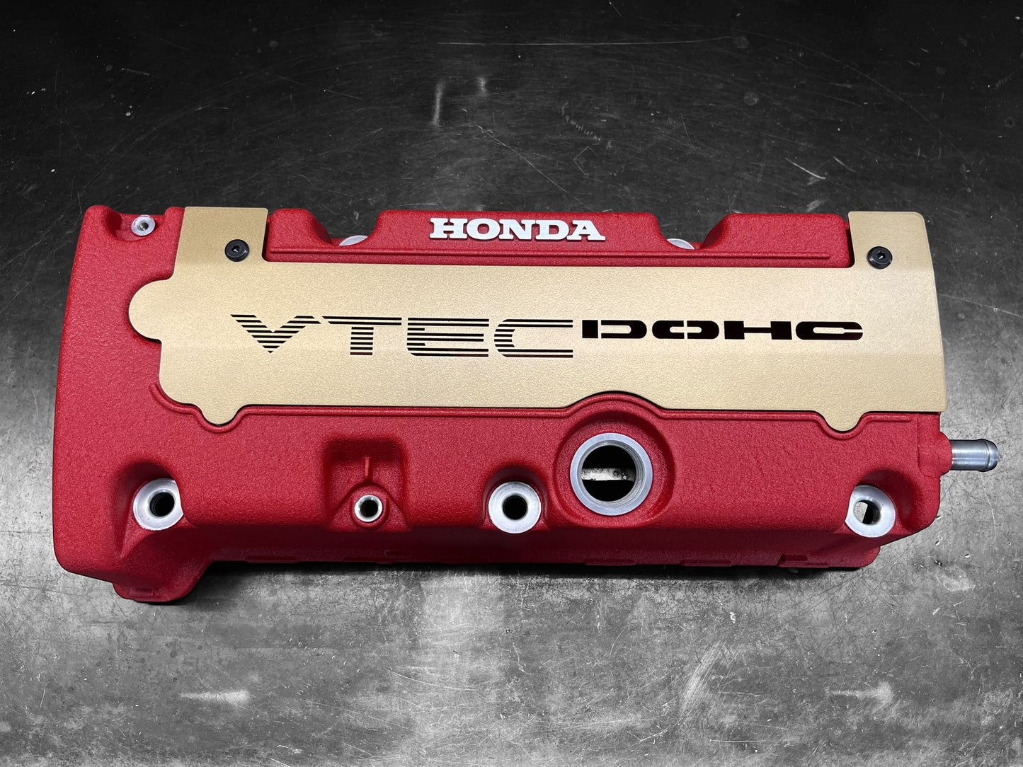 Honda K SERIES K24Z K24Z7 COIL PACK COVER CIVIC SI 9TH Gen SATIN GOLD "VTEC DOHC" Ver. 2