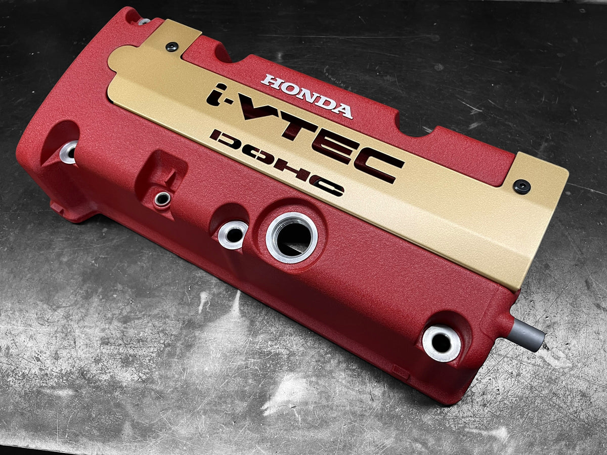 K20 K24 COIL PACK COVER FOR K-SERIES ALUMINUM POWDER COATED SATIN GOLD i-VTEC