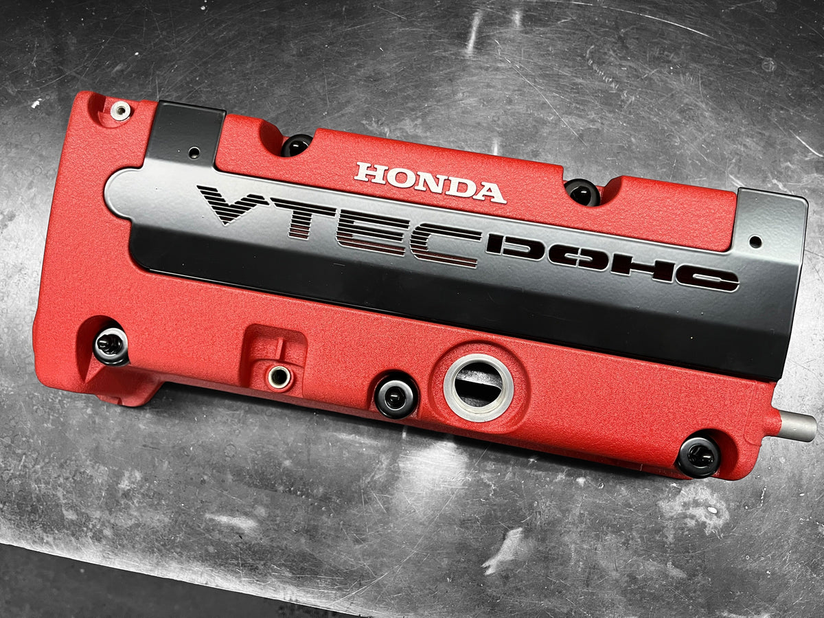 Honda K-Series K20 K24 Valve Cover Grommet Washer & Nut Powder Coated Semi Gloss Black