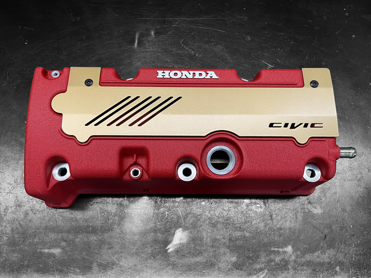 Honda K SERIES K24Z K24Z7 COIL PACK COVER CIVIC SI 9TH Gen SATIN GOLD “CIVIC”