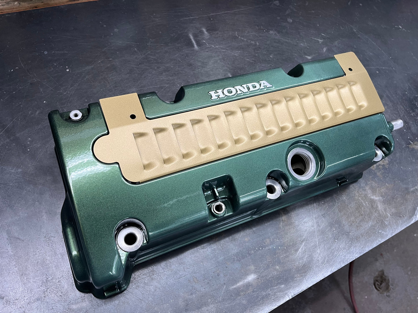 Honda Civic Si RSX TSX K20 K24 Louvered Coil Cover Satin Gold Powder Coated