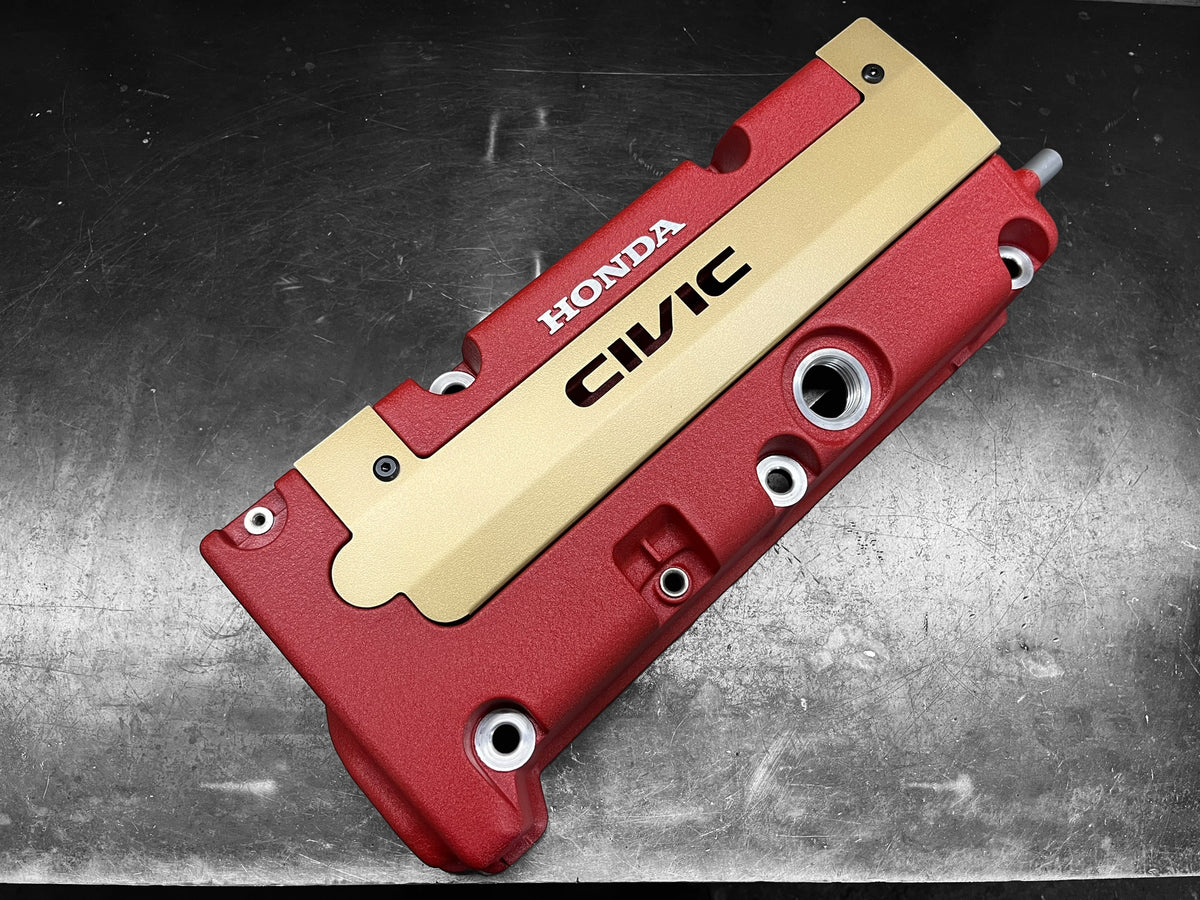 K20 K24 COIL PACK COVER FOR K-SERIES ALUMINUM POWDER COATED SATIN GOLD CIVIC