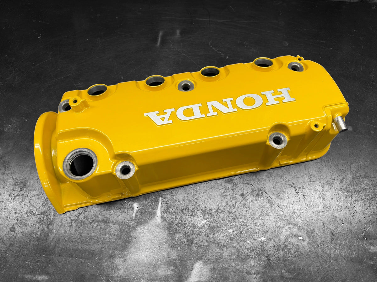 1992-2000 Honda Civic D Series Valve Cover Powder Coated Spoon Yellow