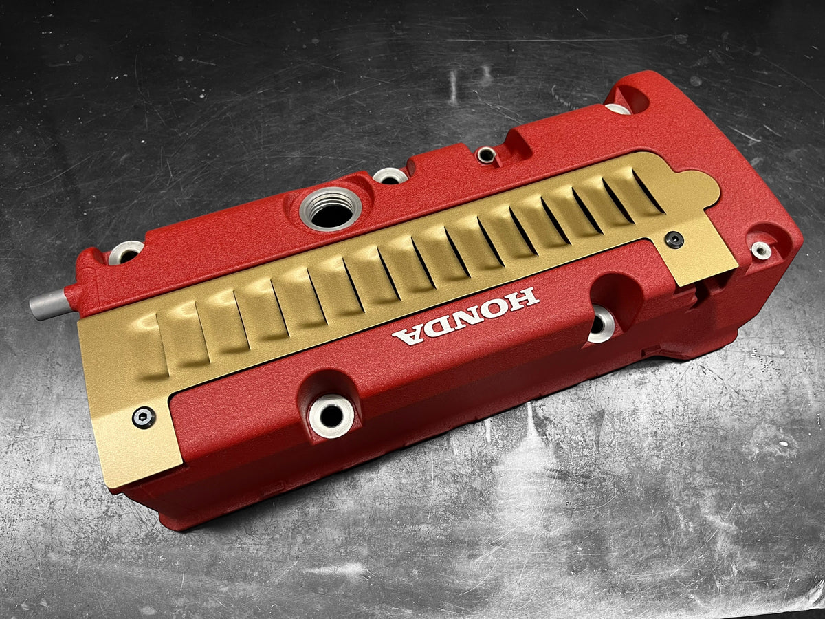 Honda Civic Si RSX TSX K20 K24 Louvered Coil Cover Satin Gold Powder Coated