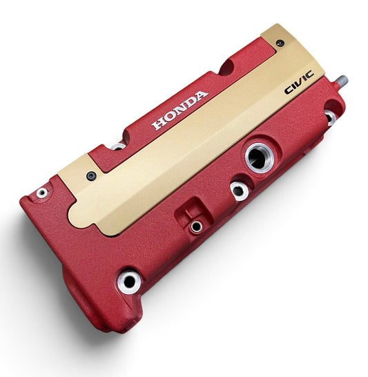 K20 K24 COIL PACK COVER FOR K-SERIES ALUMINUM POWDER COATED SATIN GOLD "CIVIC" Ver. 1