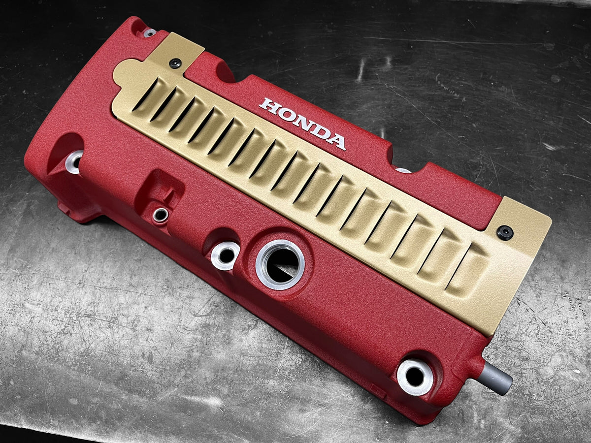 Honda Civic Si RSX TSX K20 K24 Louvered Coil Cover Satin Gold Powder Coated
