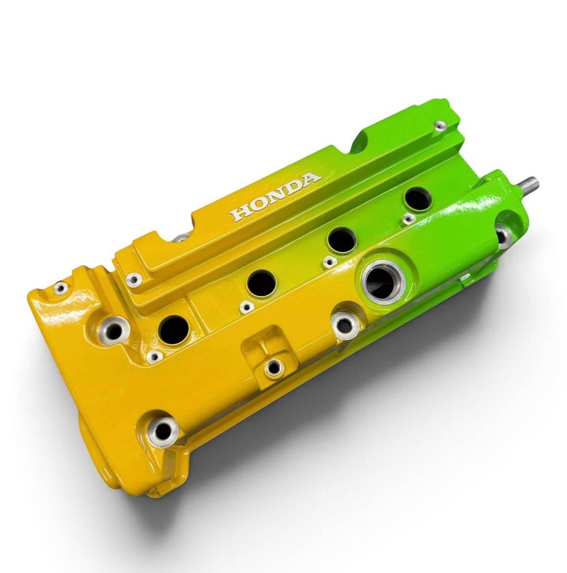 Honda K24 K20 Type R Civic RSX Valve Cover Powder Coated JUN Style Yellow Green
