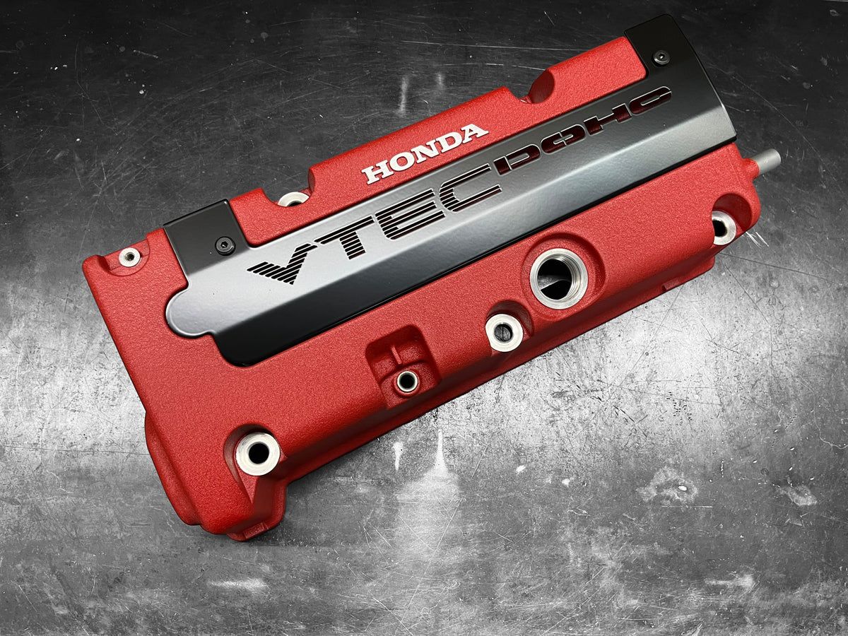 K20 K24 COIL PACK COVER FOR K-SERIES POWDER COATED SEMI GLOSS BLACK “VTEC DOHC”