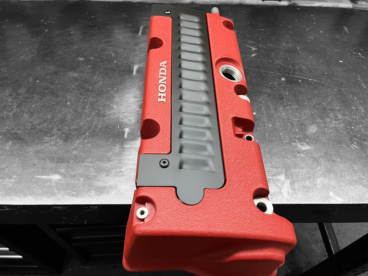 Honda K-Series K20 K24 Civic Si RSX TSX Louvered Coil Cover Matte Black Powder Coated