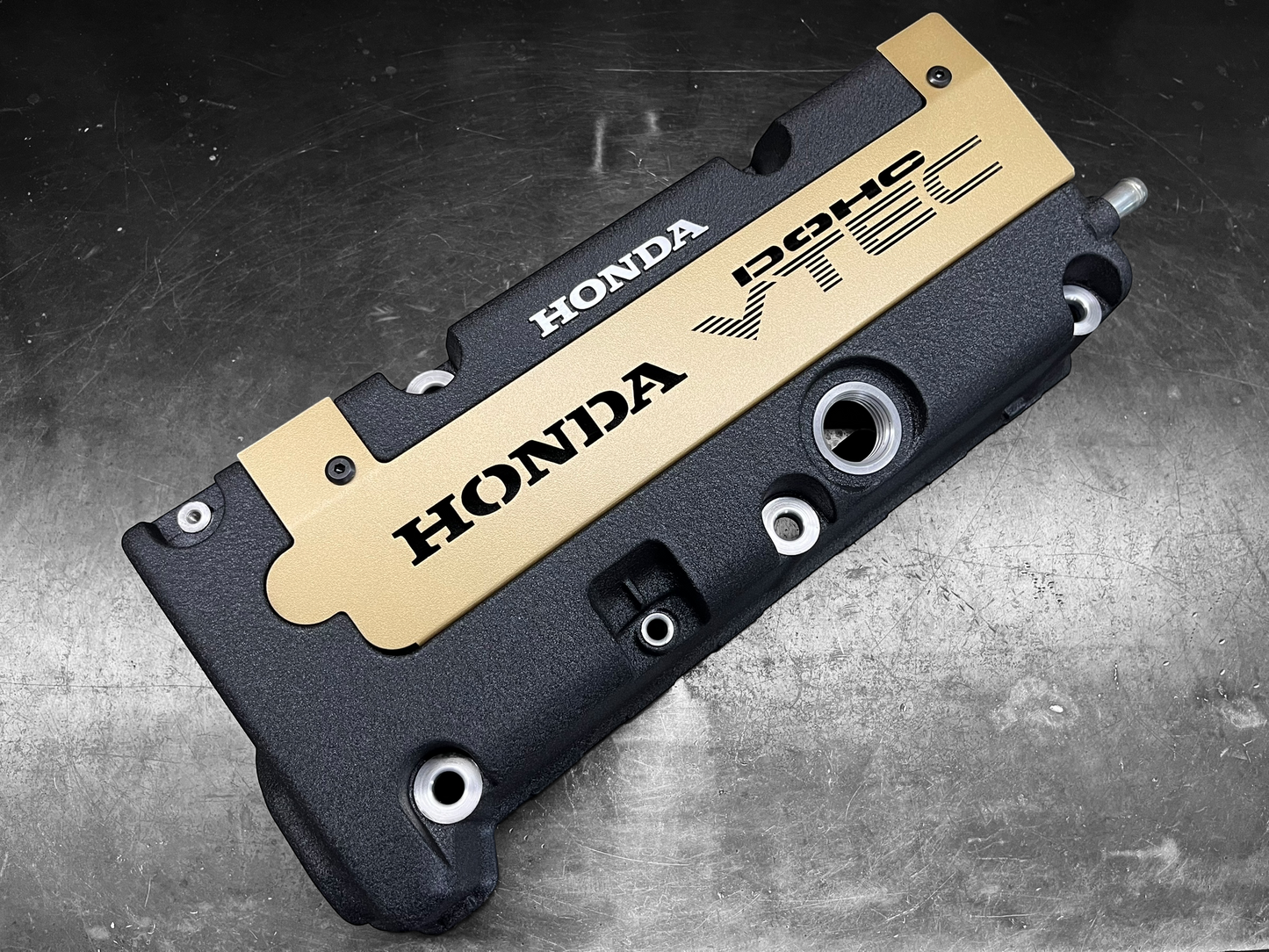 K20 K24 HONDA COIL PACK COVER K-SERIES S2000 Style VTEC DOHC Logo SATIN GOLD