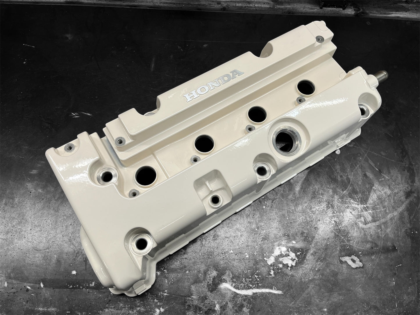 Honda K-SERIES K24 K20 Valve Cover Powder Coated Almond White Type R Civic RSX
