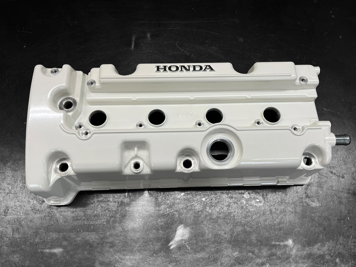 Honda K SERIES K24Z CIVIC SI 9TH GEN VALVE COVER POWDER COATED GLOSS WHITE