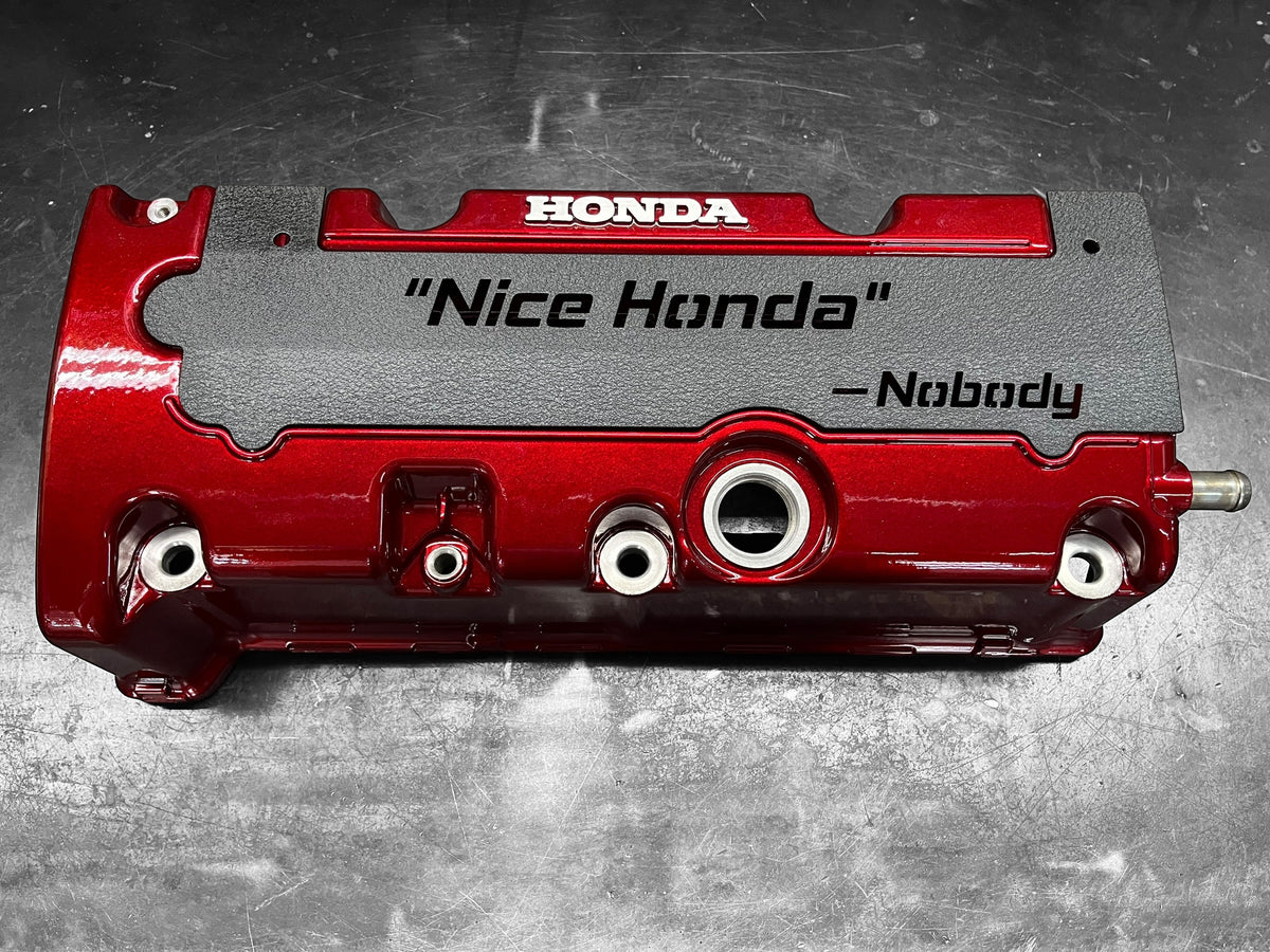 Honda K SERIES K24Z COIL PACK COVER CIVIC SI 9TH Gen WRINKLE BLACK "NICE HONDA"