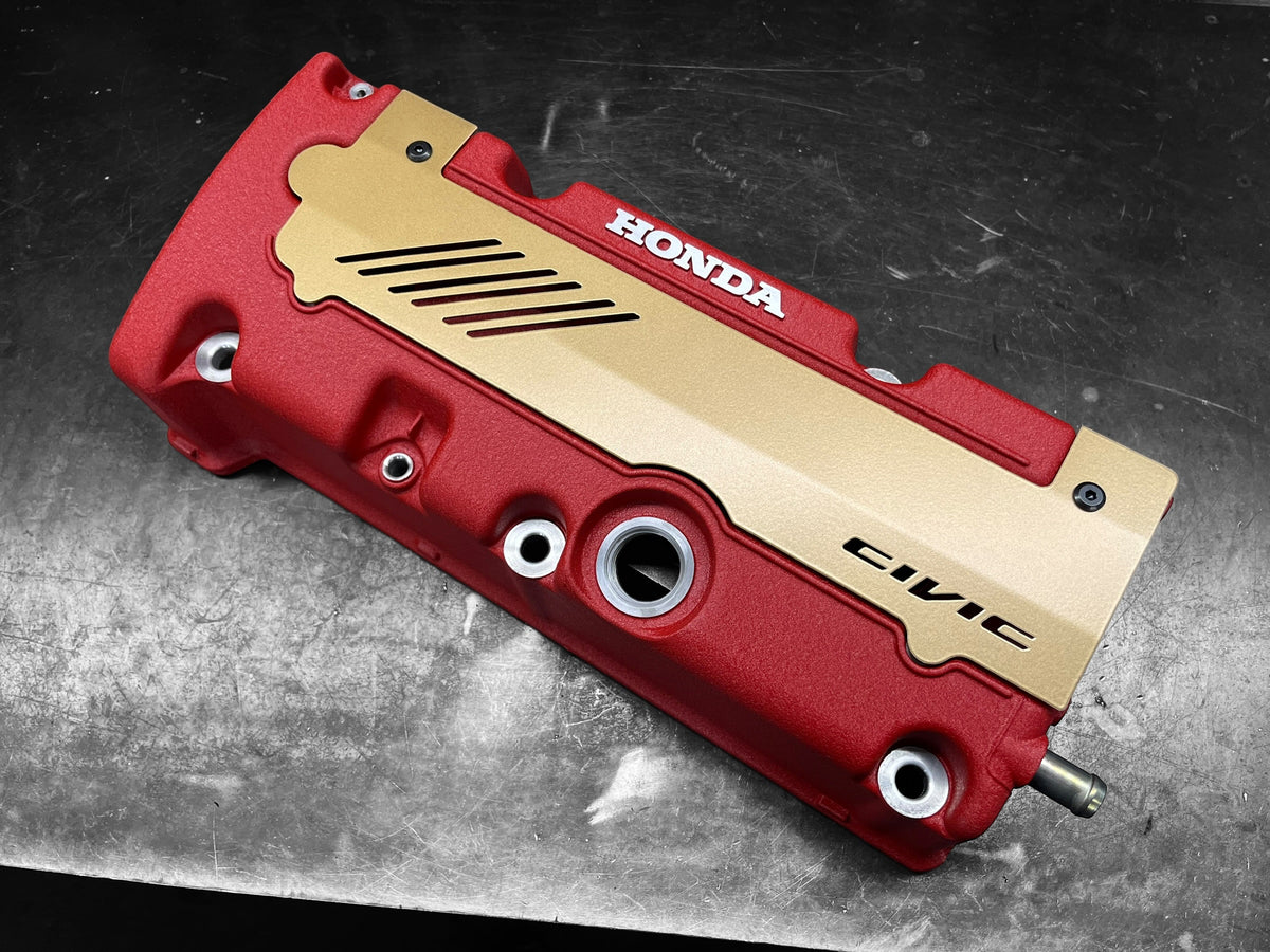 Honda K SERIES K24Z K24Z7 COIL PACK COVER CIVIC SI 9TH Gen SATIN GOLD “CIVIC”