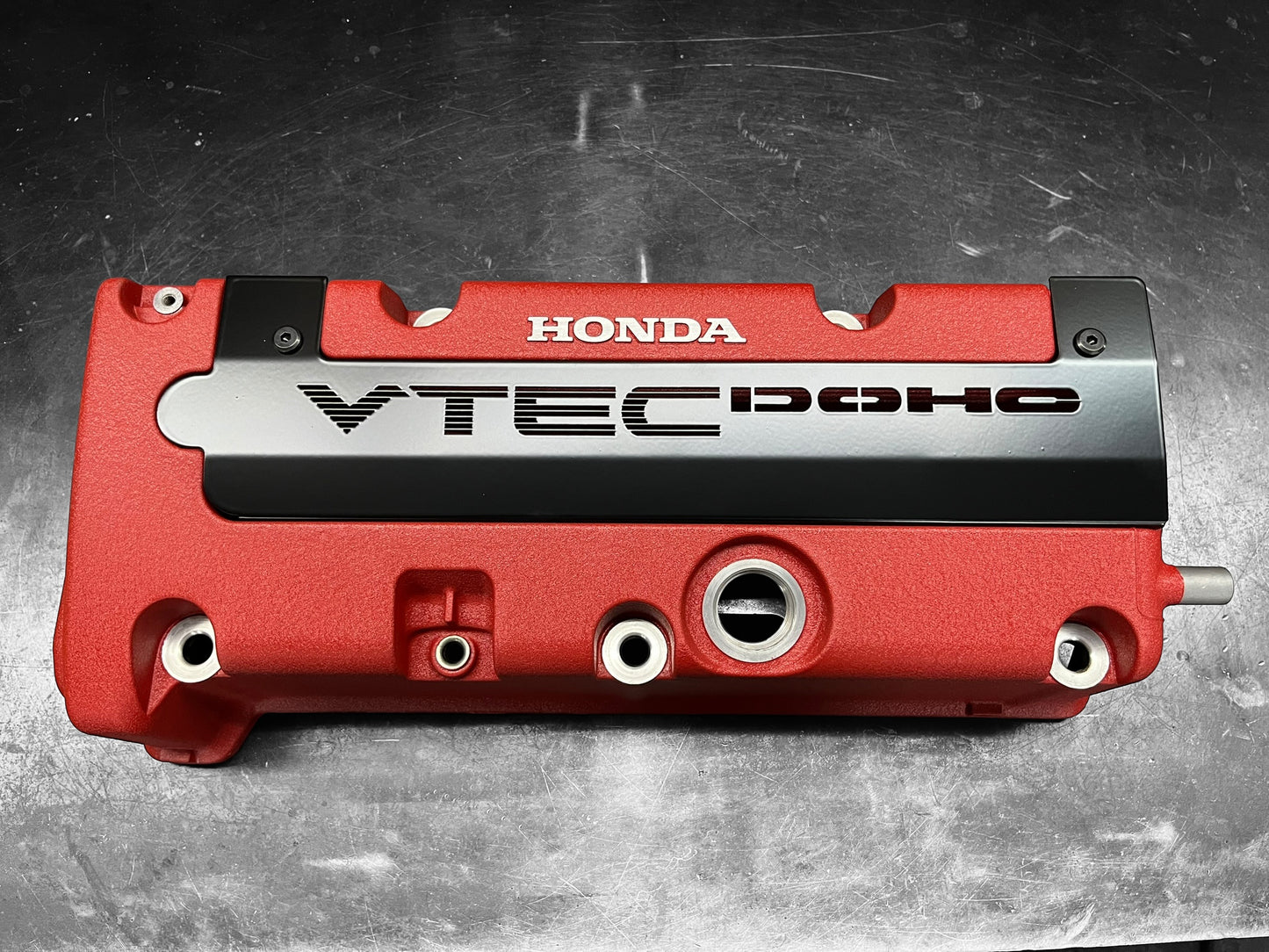 K20 K24 COIL PACK COVER FOR K-SERIES POWDER COATED SEMI GLOSS BLACK “VTEC DOHC”