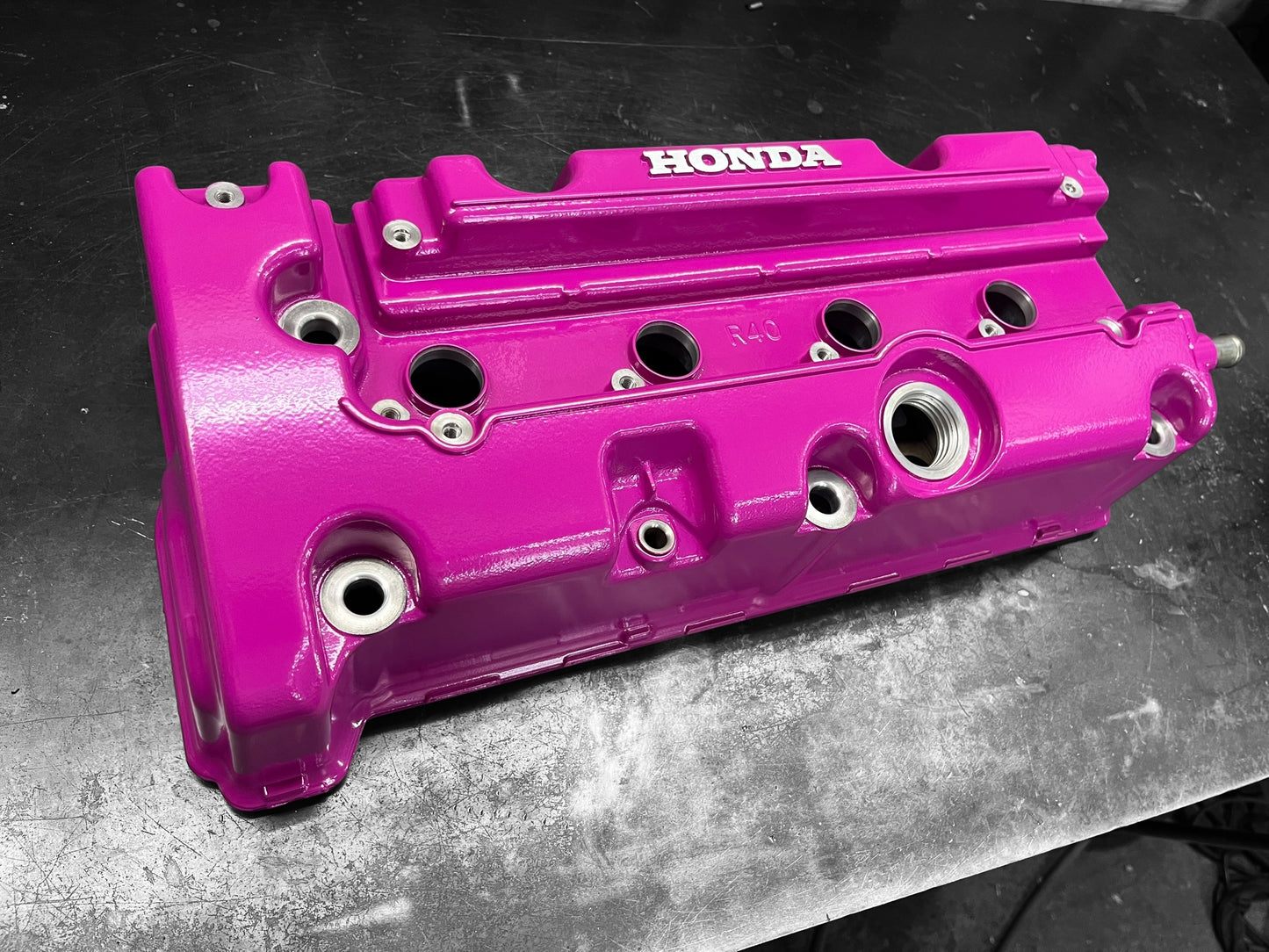 Honda K SERIES K24Z CIVIC SI 9TH GEN VALVE COVER POWDER COATED HOT PINK