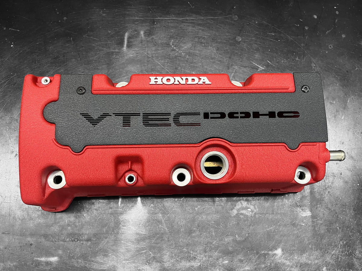 Honda K SERIES K24Z K24Z7 COIL PACK COVER CIVIC SI 9TH Gen WRINKLE BLACK "VTEC" Ver. 2