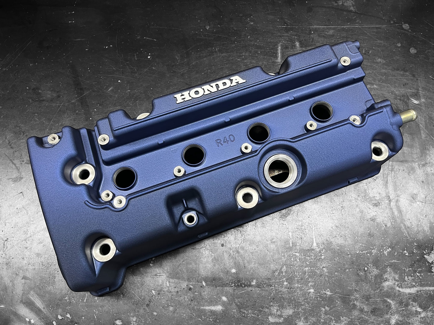 Honda K SERIES K24Z CIVIC SI 9TH GEN VALVE COVER POWDER COATED WRINKLE BLUE