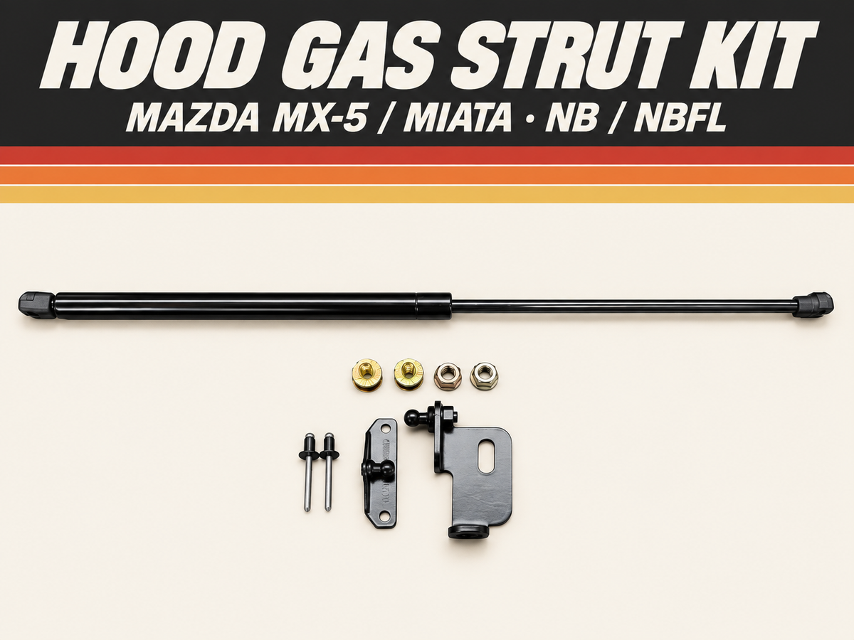 1998-2005 Mazda MX-5 NB Hood Bonnet Strut Lift Shock Kit