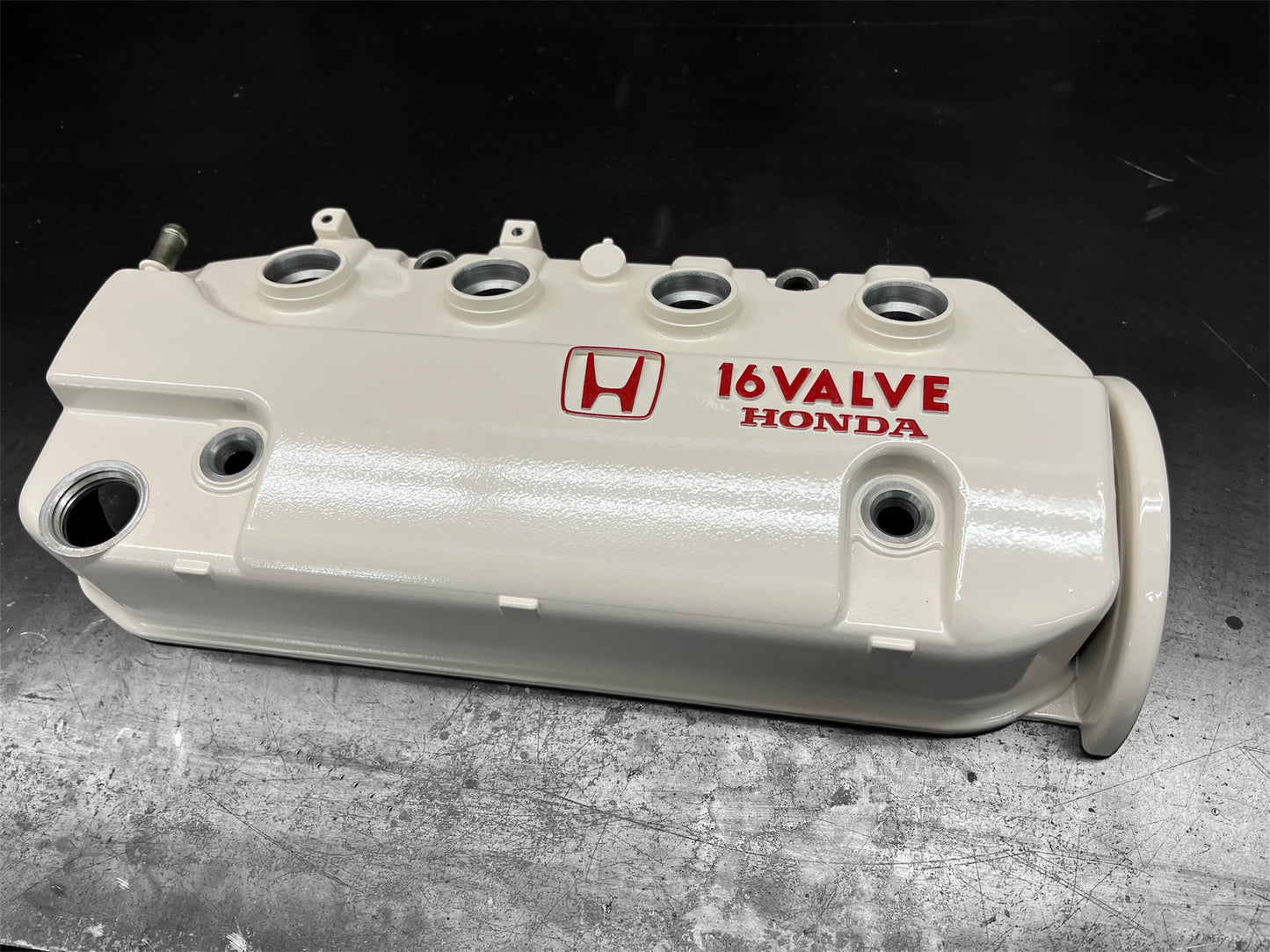 Honda D-Series D15 D16 1988-1995 Civic CRX Si Valve Cover OEM ALMOND WHITE