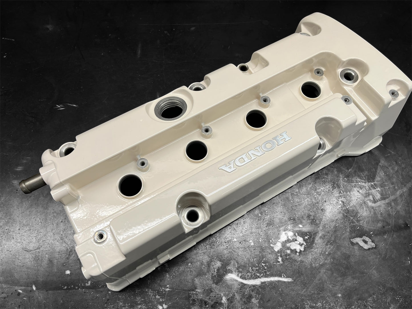 Honda K-SERIES K24 K20 Valve Cover Powder Coated Almond White Type R Civic RSX