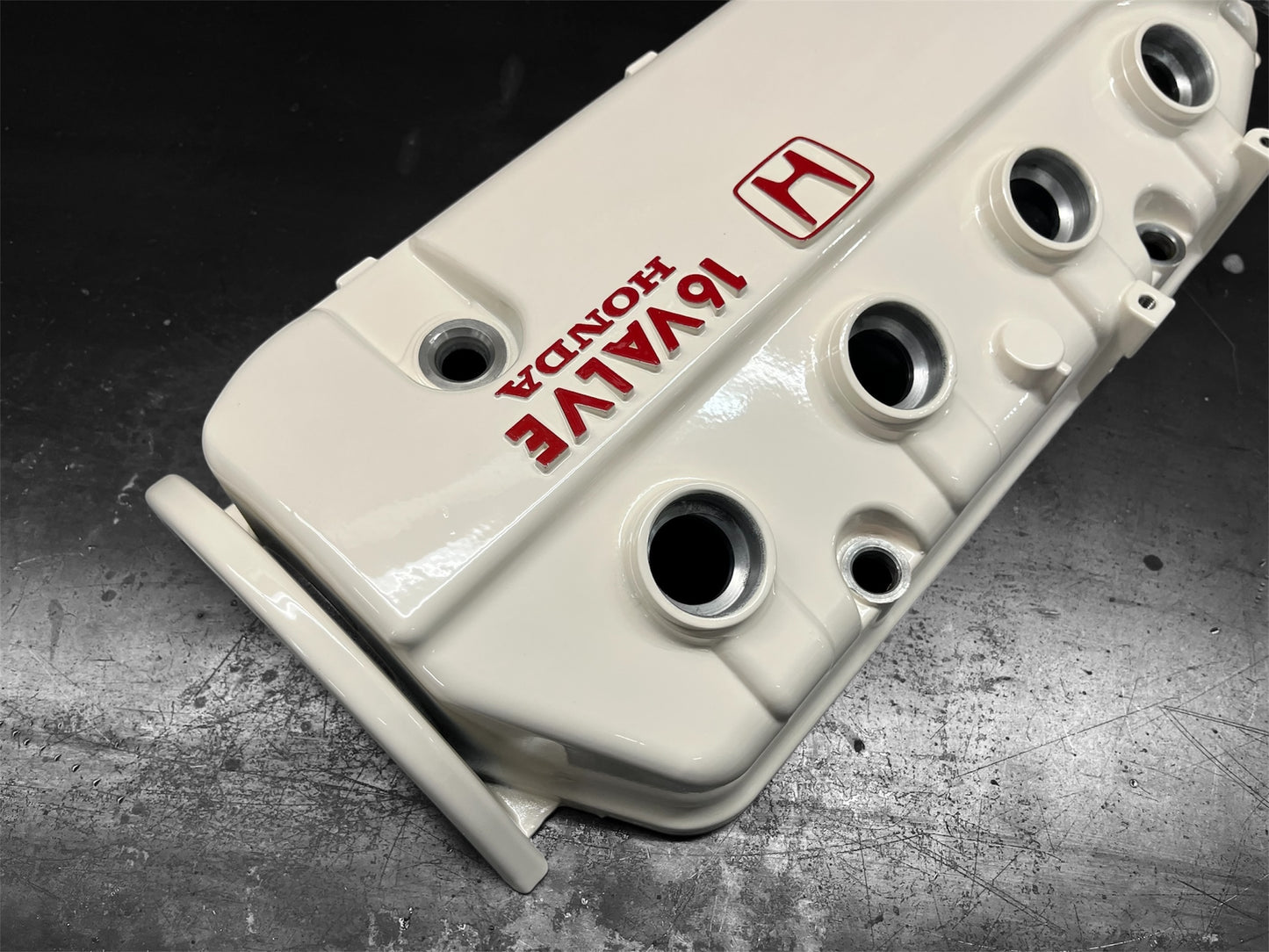 Honda D-Series D15 D16 1988-1995 Civic CRX Si Valve Cover OEM ALMOND WHITE