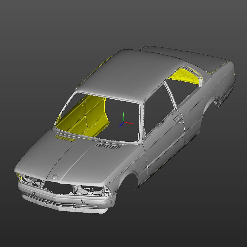 BMW E21 coupe body 3D Scan STL