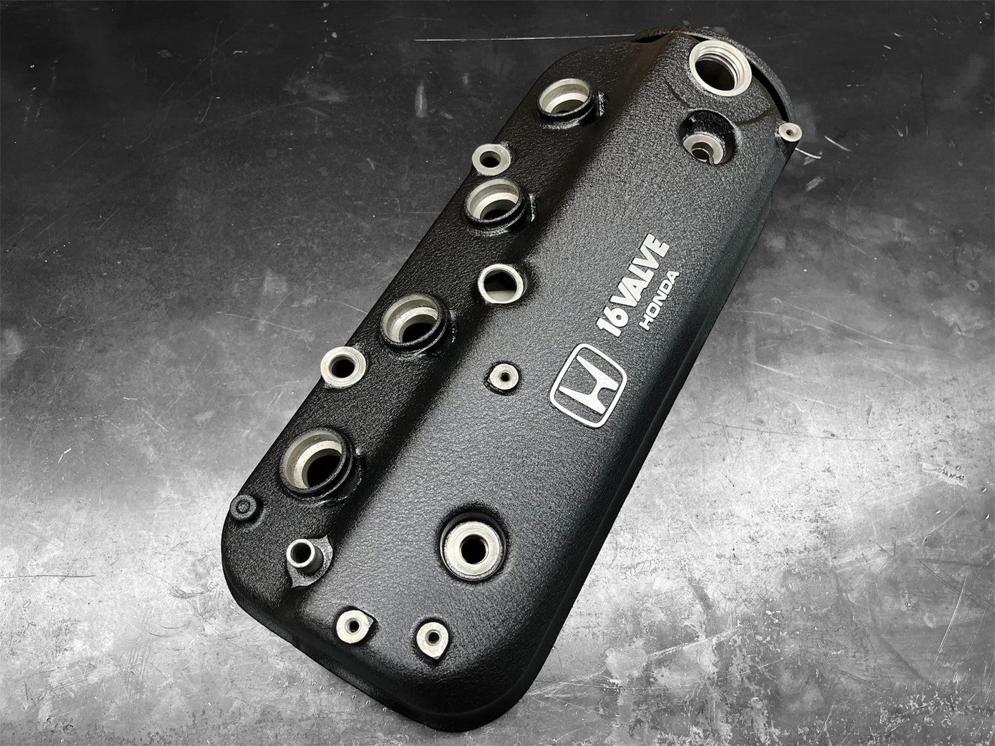 Honda F-Series F22A1 Accord 1990-1993 2.2L Engine Cylinder Head Valve Cover OEM WRINKLE BLACK