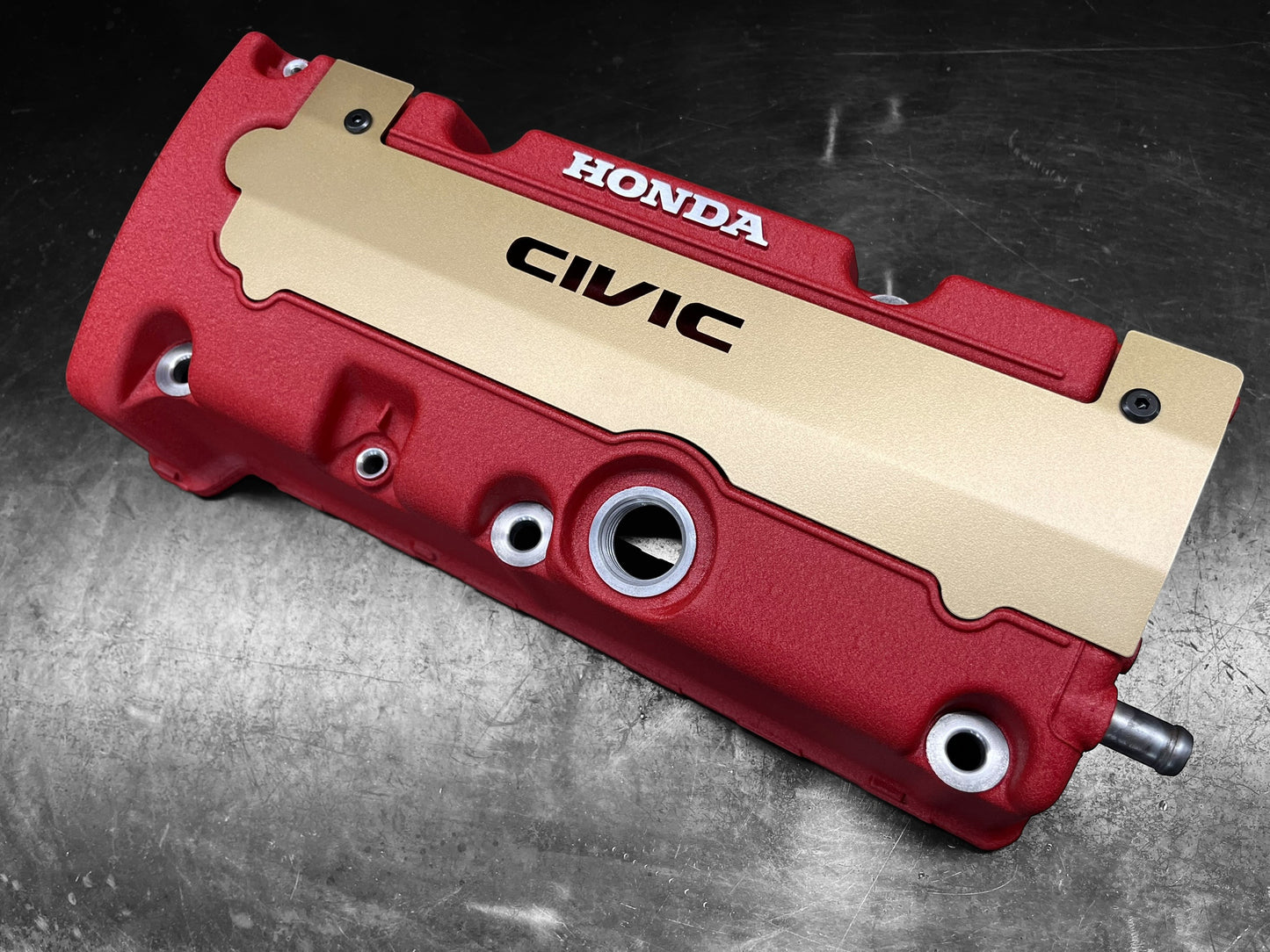 Honda K SERIES K24Z K24Z7 COIL PACK COVER CIVIC SI 9TH Gen SATIN GOLD “CIVIC” Ver. 4