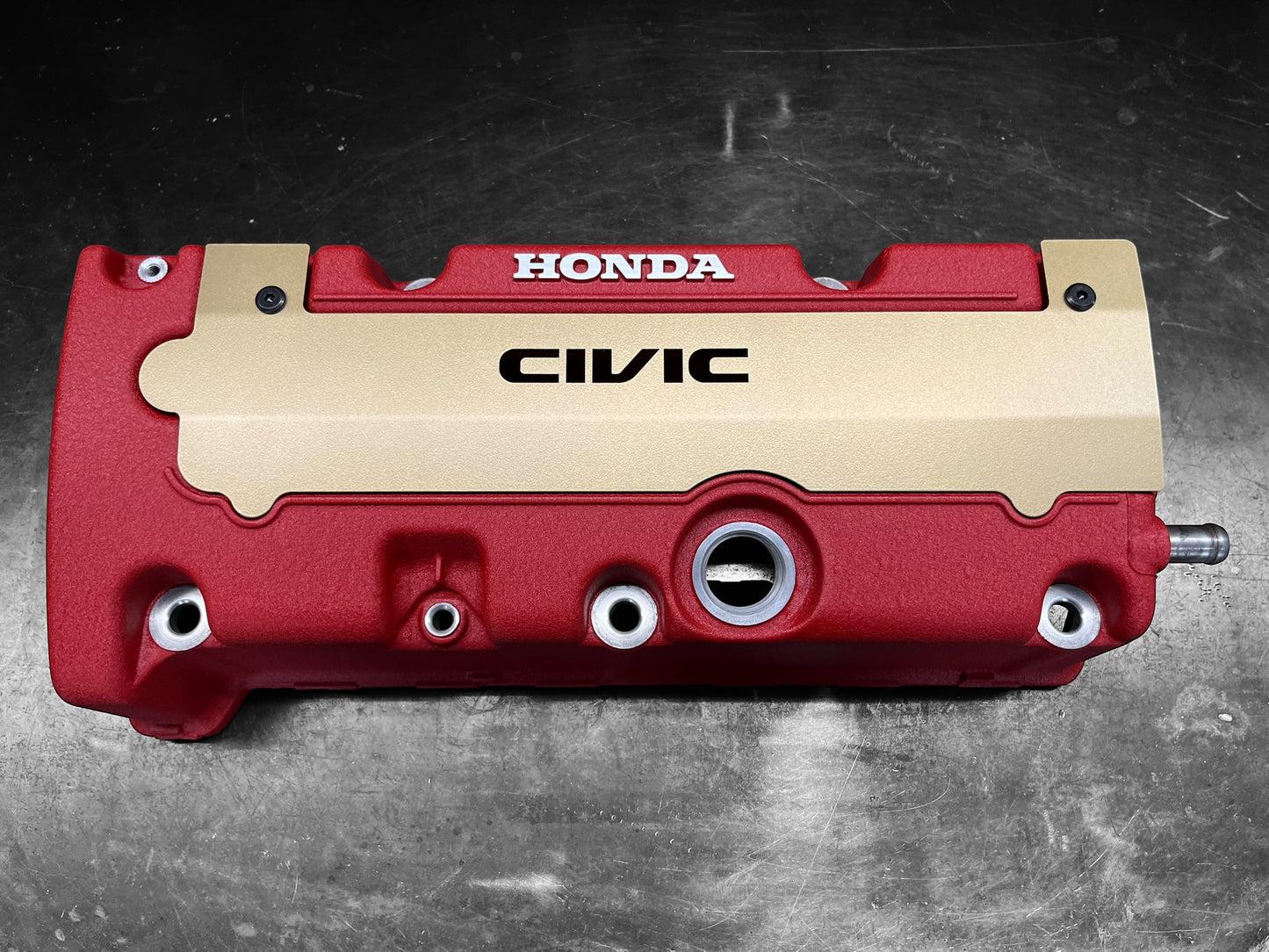 Honda K SERIES K24Z K24Z7 COIL PACK COVER CIVIC SI 9TH Gen SATIN GOLD “CIVIC” Ver. 4