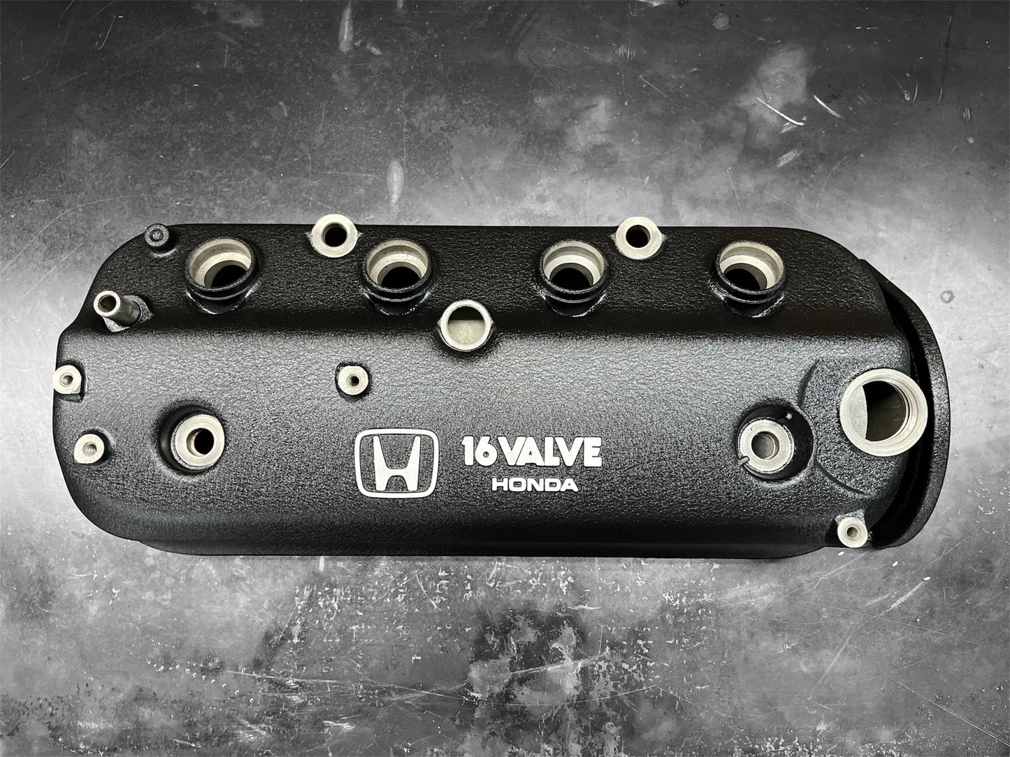 Honda F-Series F22A1 Accord 1990-1993 2.2L Engine Cylinder Head Valve Cover OEM WRINKLE BLACK