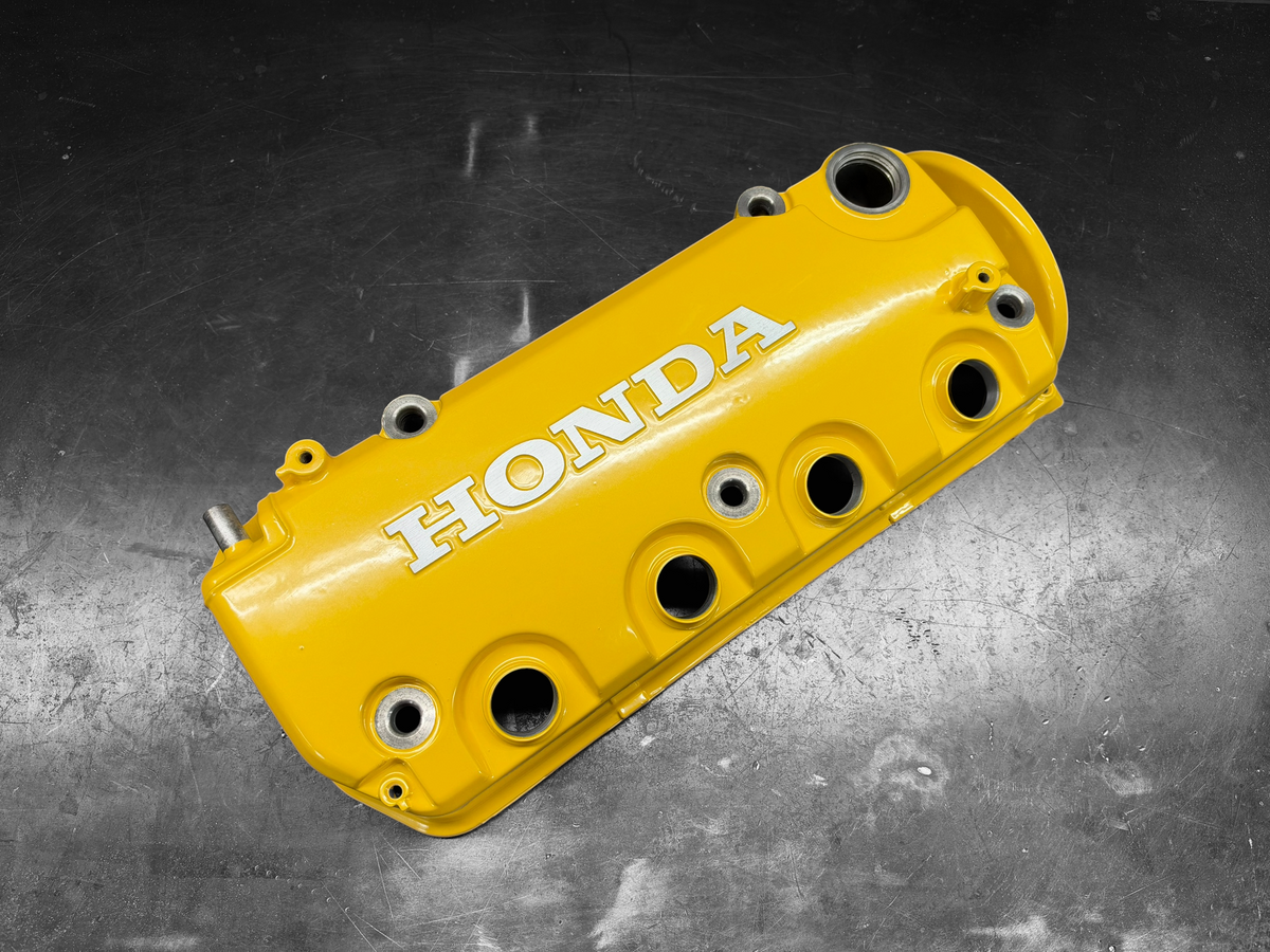 1992-2000 Honda Civic D Series Valve Cover Powder Coated Spoon Yellow