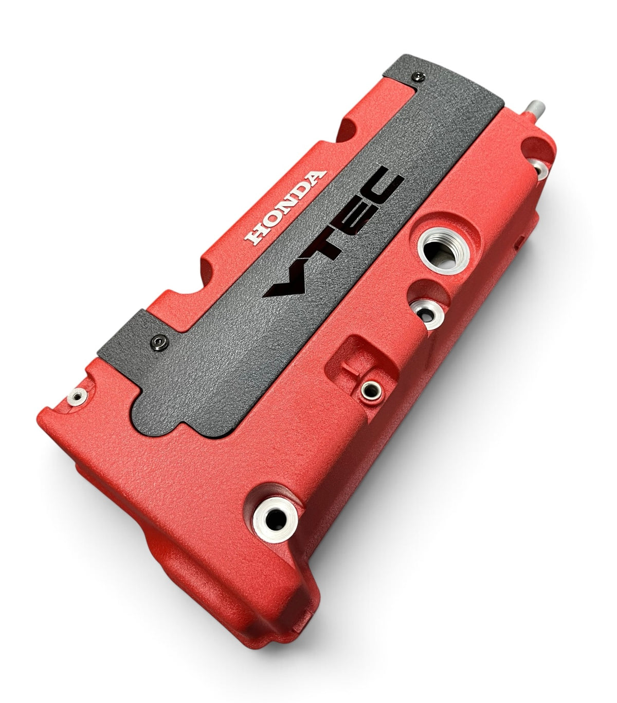 K20 K24 COIL PACK COVER FOR K-SERIES POWDER COATED WRINKLE BLACK ALUMINUM "VTEC" Ver. 3