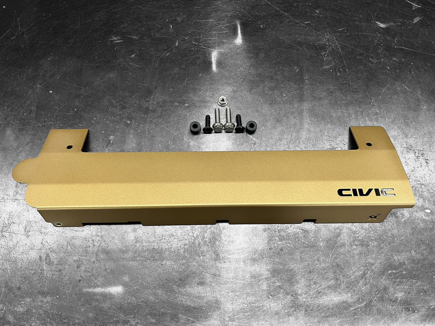K20 K24 COIL PACK COVER FOR K-SERIES ALUMINUM POWDER COATED SATIN GOLD "CIVIC" Ver. 1