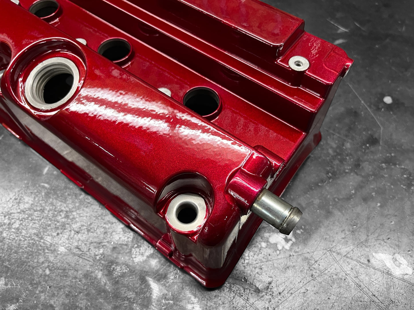 Honda K-SERIES K24 K20 Valve Cover Powder Coated Cherry 🍒 Candy Red Type R Civic RSX