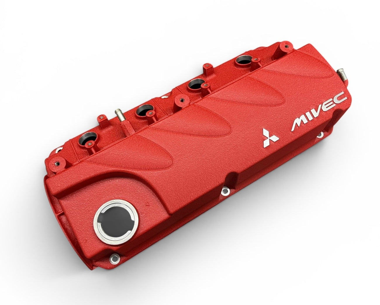 04-12  Mitsubishi Eclipse Galant Lancer Valve Cover 2.4 MIVEC 4G69 Powder Coated Wrinkle Red