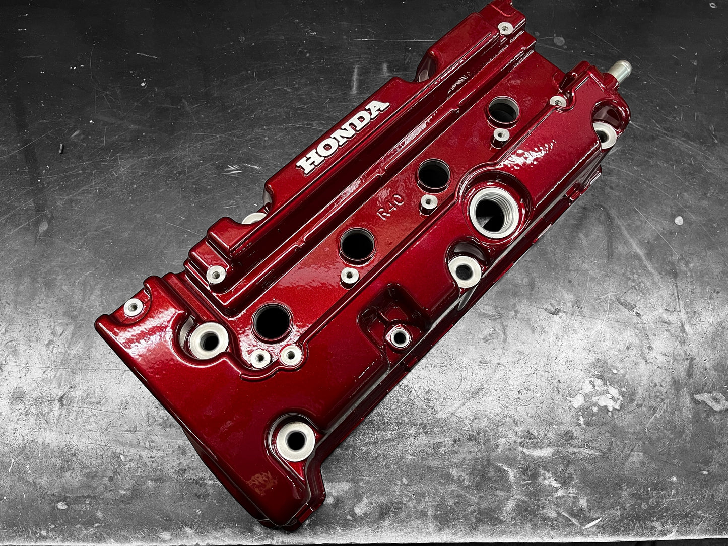 Honda K SERIES K24Z CIVIC SI 9TH GEN VALVE COVER POWDER COATED CANDY CHERRY 🍒 RED