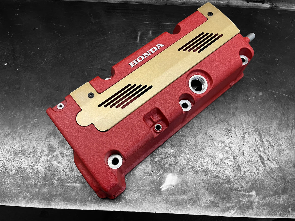 K20 K24 HONDA COIL PACK COVER FOR K-SERIES ALUMINUM POWDER COATED SATIN GOLD