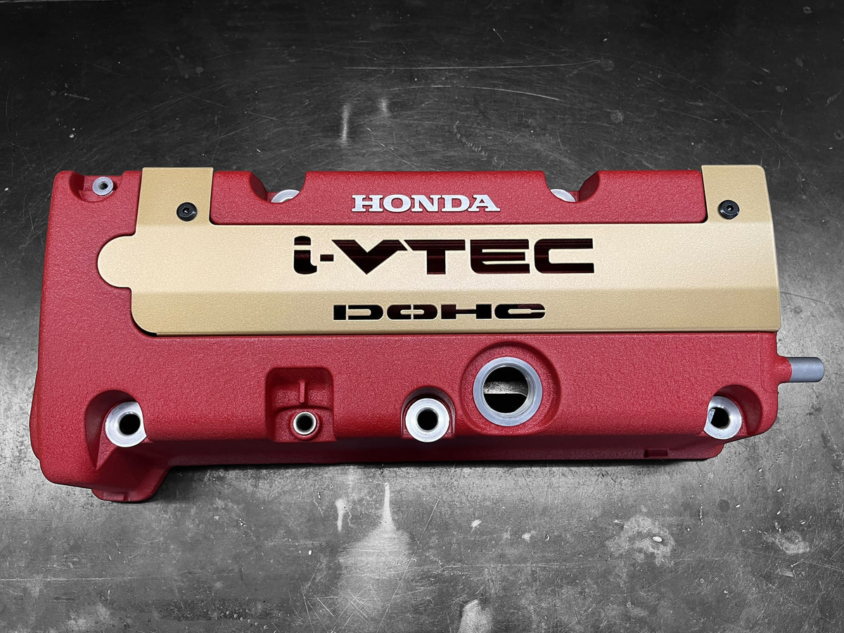 K20 K24 COIL PACK COVER FOR K-SERIES ALUMINUM POWDER COATED SATIN GOLD i-VTEC