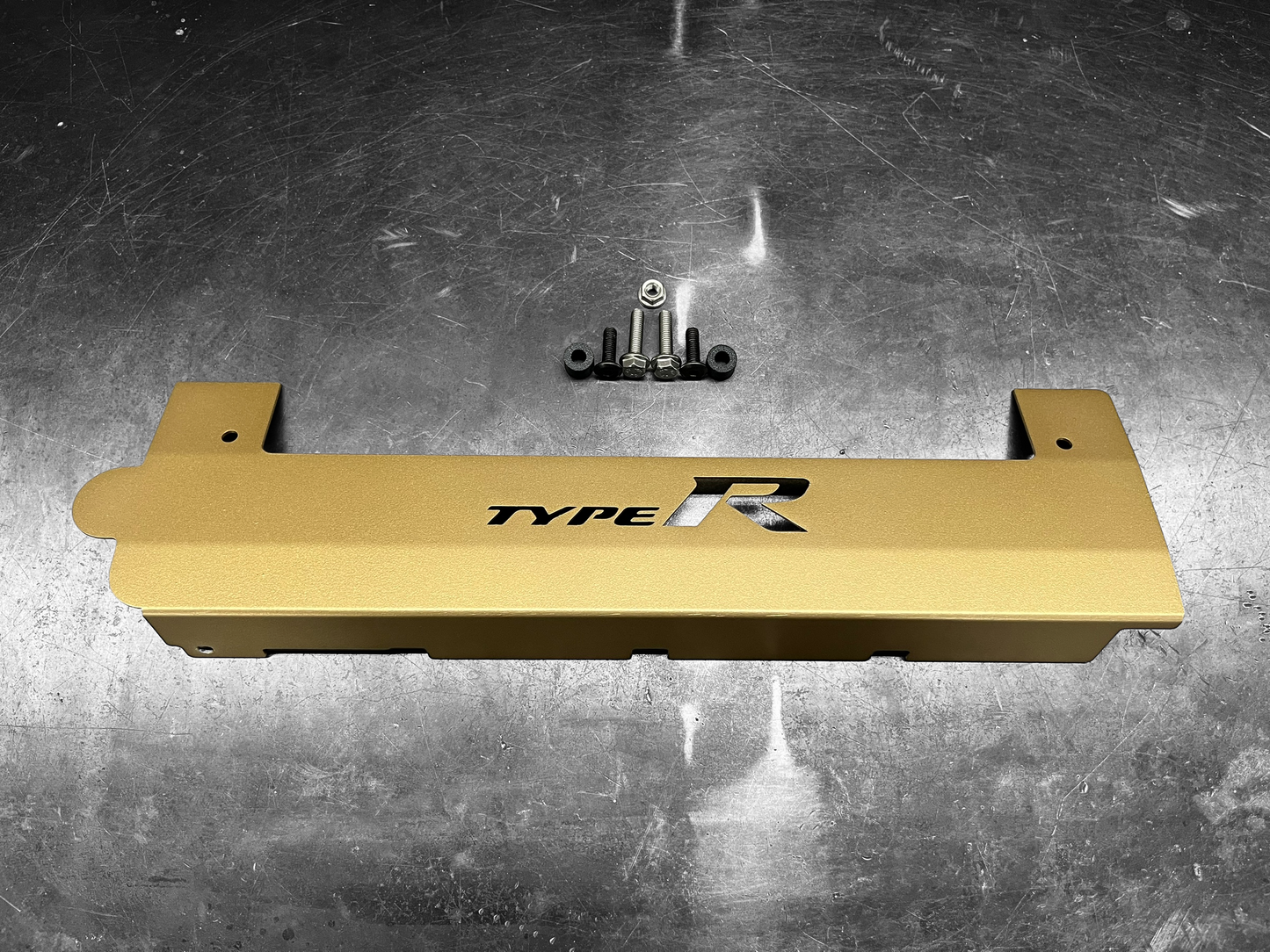 K20 K24 COIL PACK COVER FOR K-SERIES ALUMINUM POWDER COATED SATIN GOLD "TYPE R" Ver. 1