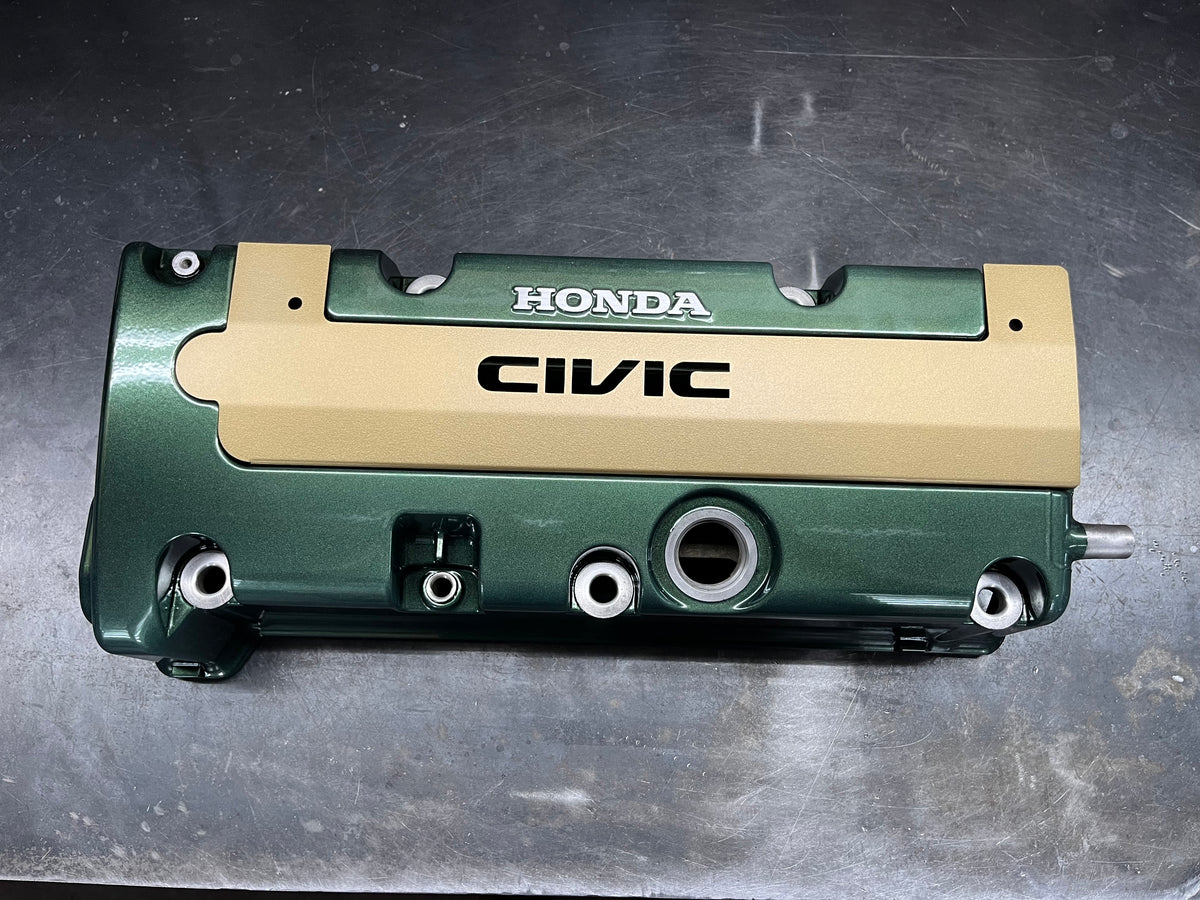 Honda K SERIES K24Z K24Z7 COIL PACK COVER CIVIC SI 9TH Gen SATIN GOLD “CIVIC” Ver. 4