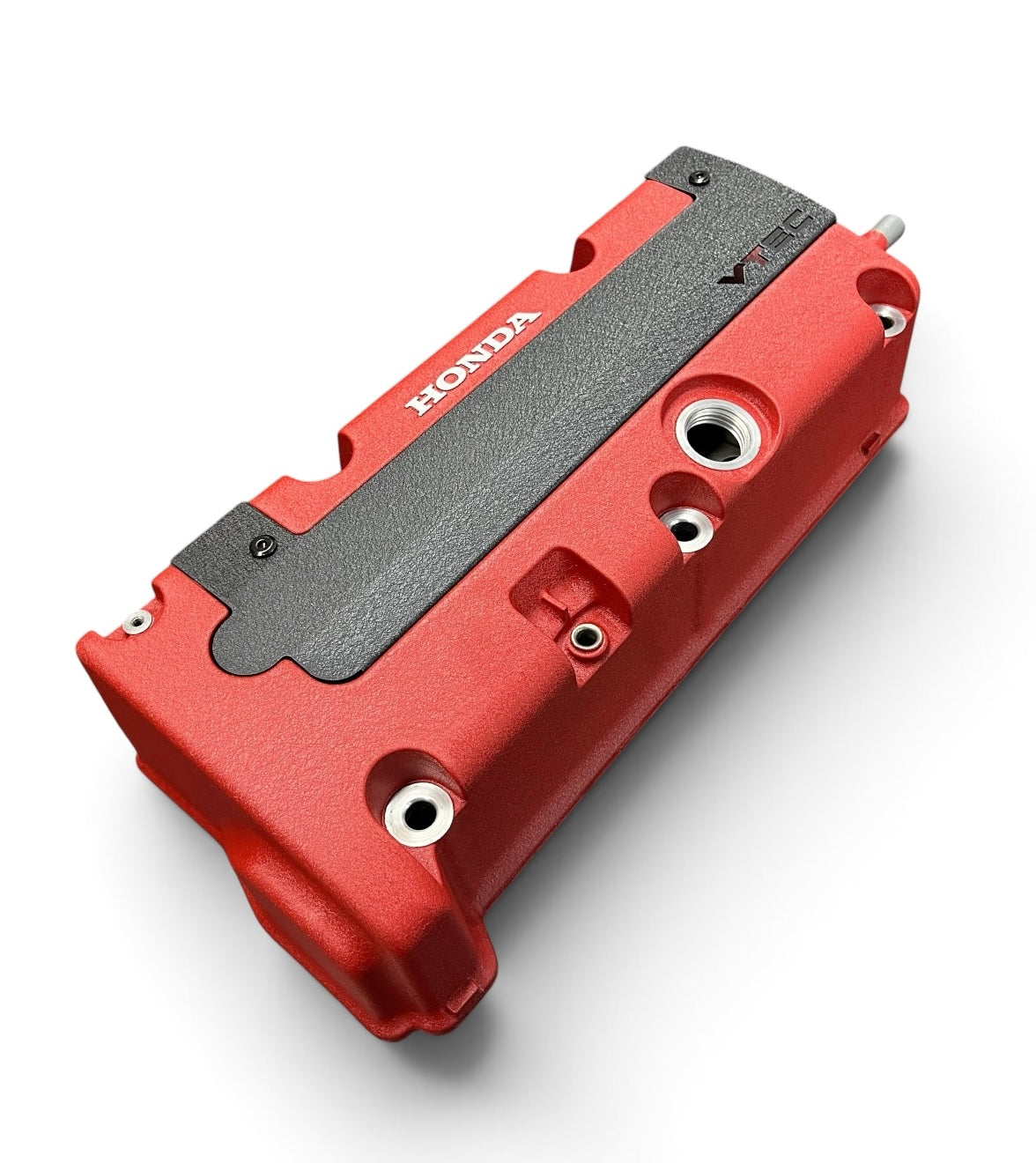 K20 K24 COIL PACK COVER FOR K-SERIES POWDER COATED WRINKLE BLACK ALUMINUM "VTEC" Ver. 4