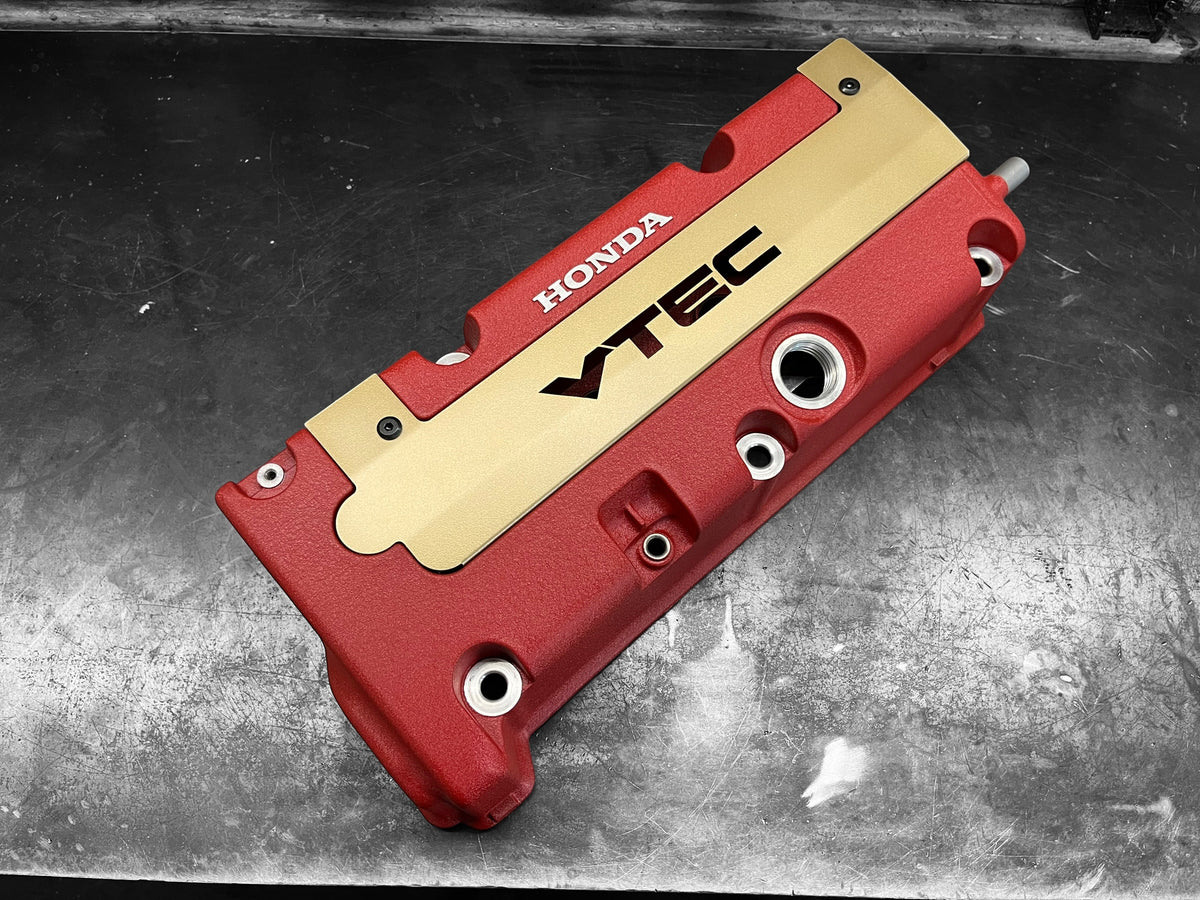 K20 K24 COIL PACK COVER FOR K-SERIES POWDER COATED SATIN GOLD "VTEC"