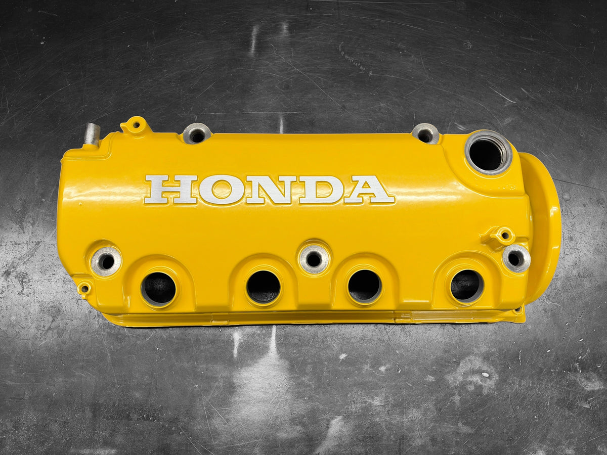 1992-2000 Honda Civic D Series Valve Cover Powder Coated Spoon Yellow