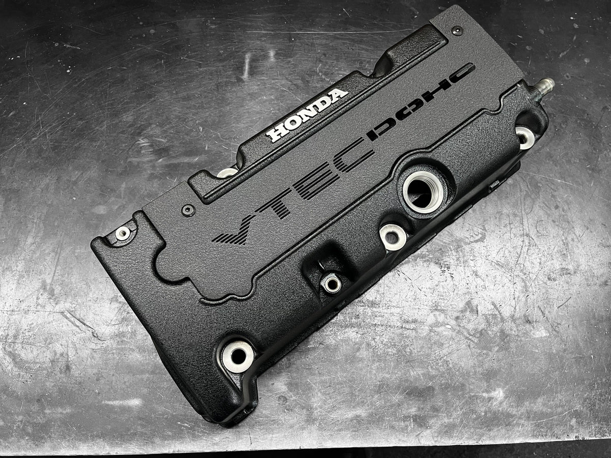 Honda K SERIES K24Z K24Z7 COIL PACK COVER CIVIC SI 9TH Gen WRINKLE BLACK "VTEC" Ver. 2
