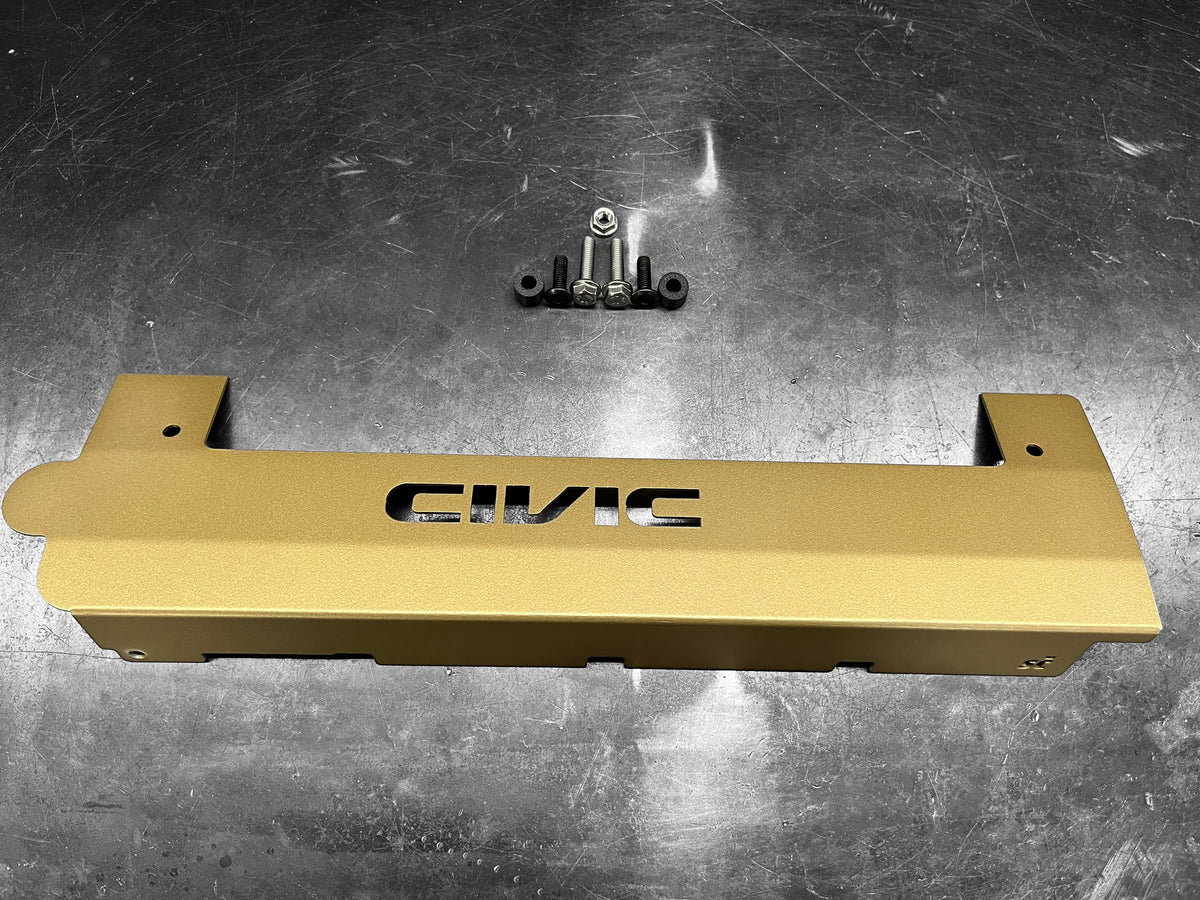 K20 K24 COIL PACK COVER FOR K-SERIES ALUMINUM POWDER COATED SATIN GOLD CIVIC