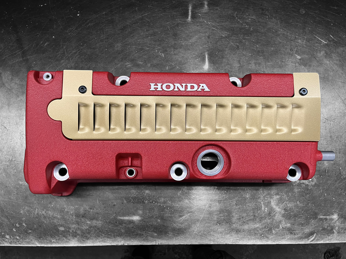 Honda Civic Si RSX TSX K20 K24 Louvered Coil Cover Satin Gold Powder Coated