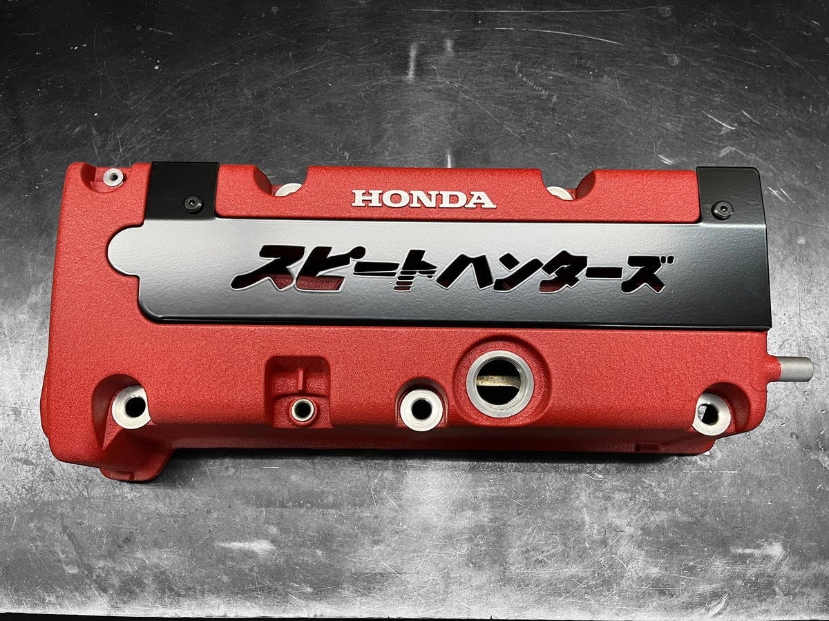 K20 K24 HONDA COIL PACK COVER K-SERIES POWDER COATED SEMIGLOS BLACK SPEEDHUNTERS