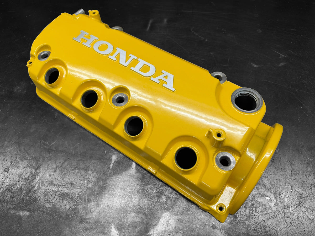 1992-2000 Honda Civic D Series Valve Cover Powder Coated Spoon Yellow
